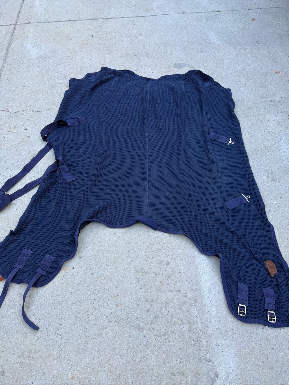 DOVER thick waffle weave cotton Cooler Navy w/ patch size 82